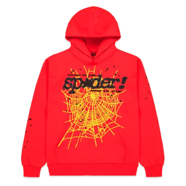 Sp5der PINK V2 Hoodie Red