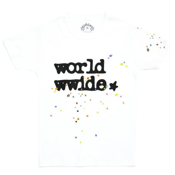 Sp5der Worldwide Baby Tee White