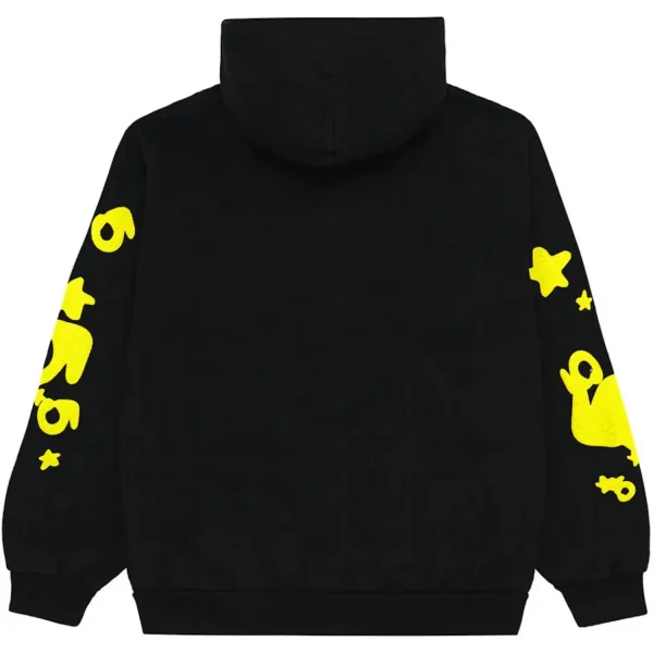 Sp5der Beluga Hoodie Onyx/Yellow