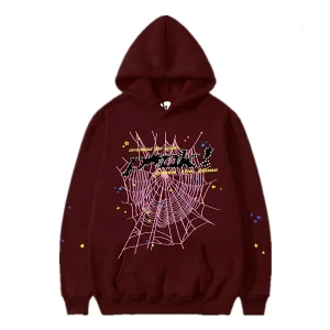 brownish red Spider Worldwide Pullover Hoodie