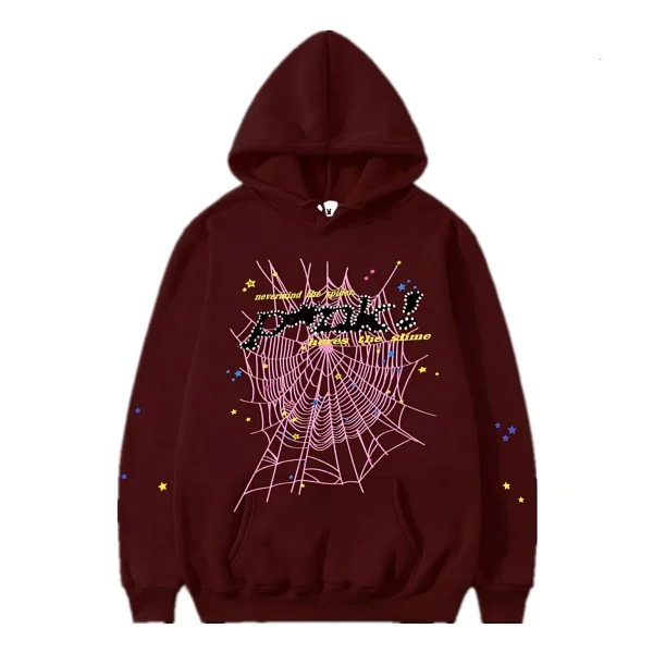 brownish red Spider Worldwide Pullover Hoodie